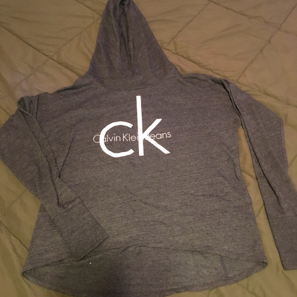 Heather gray Calvin Klein Jeans hoodie